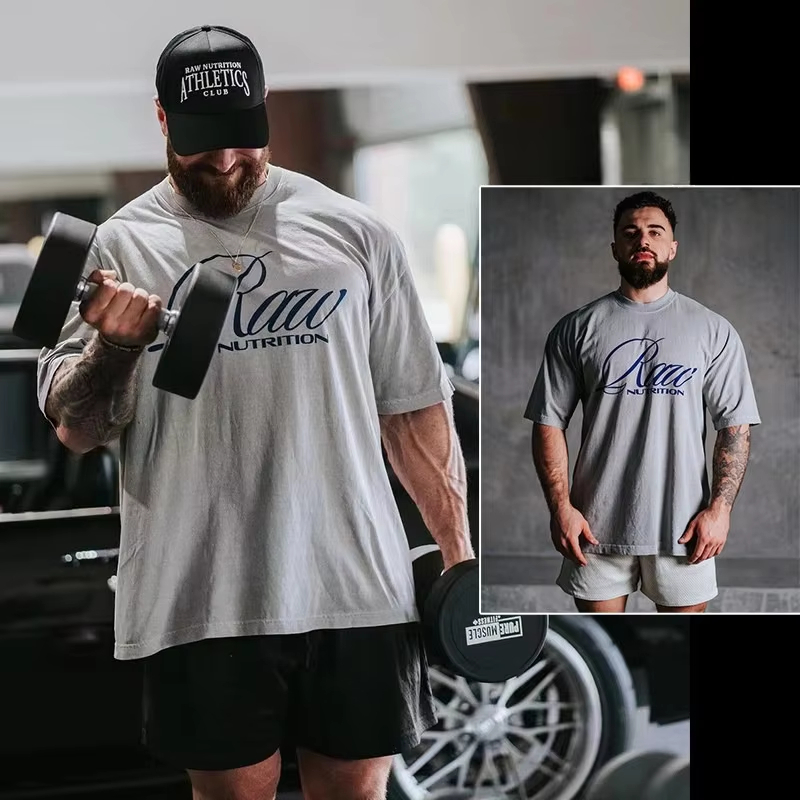 Men's Neutral Tone Gym T-Shirt – Fitness With Nutrition recenzja i cena